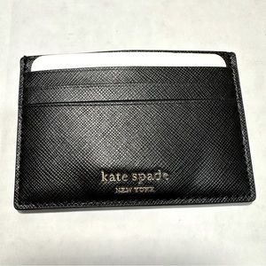 Kate Spade Card Holder Wallet Cameron Slim Black NWT